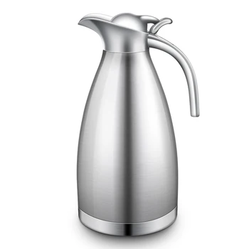 

2L Stainless Steel Double-Wall Vacuum Insulated Coffee Pot Thermal Carafe Insulation Jug Flask/prensa termica/jarras termicas