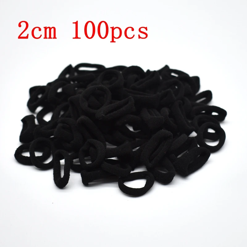 100-1000 pcs kids hair rope Hair Accessories Scrunchy Elastic Hair Bands Girls decorations Headbands Rubber Band hair scrunchies - Цвет: 12