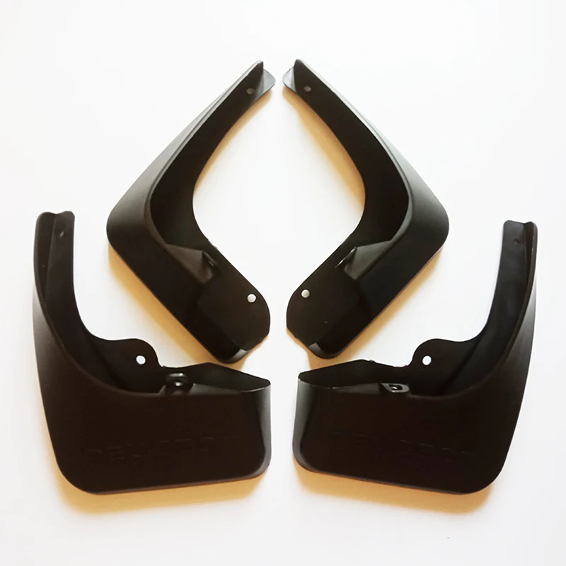 

Free Shipping High Quality ABS Plastics Automobile Fender Mudguards Mud Flaps For 2011-2015 Peugeot 508