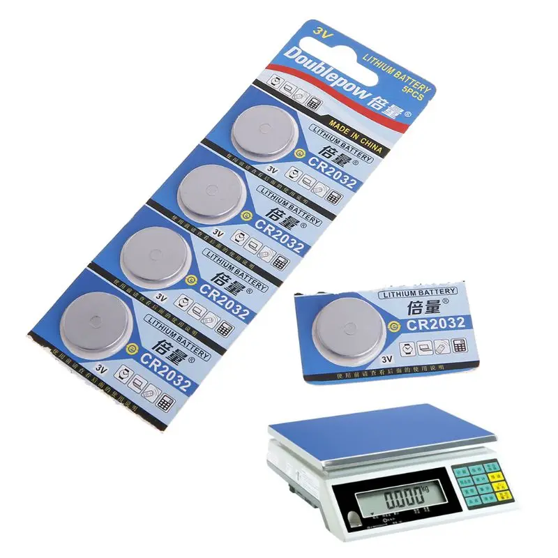 

5 Pcs 3V Lithium Coin Cells Button Battery Board ECR2032 CR2032 5004LC KCR2032