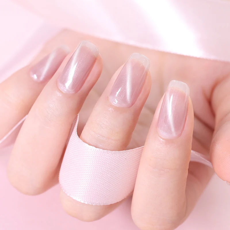 BORN PRETTY Розовый Гель лак для ногтей с эффектом кошачий глаз 6 мл магнитный