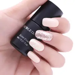 Nicole Diary 6 мл Nail лак для ногтей с блестками Красочные сверкающих гель лак замочить от маникюр Дизайн ногтей гель для УФ светодиодный