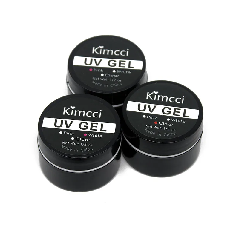 Kimcci 1 x прозрачный гель для защиты от УФ лучей дизайн ногтей хрустальные кончики для ногтей Pro бренд кончик клей расширение строитель Французский маникюр расширение Ge