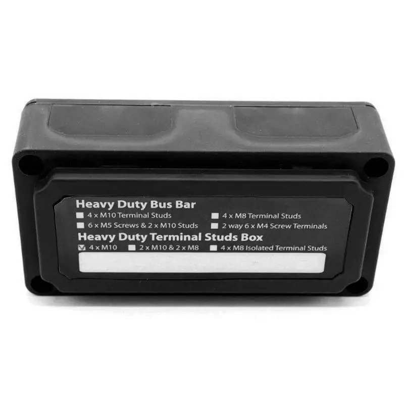

Module Design DC 48V 200A Car Boat Bus Bar Power Distribution Box with 4xM10 Terminal Studs Car Accessories Replacement Tools