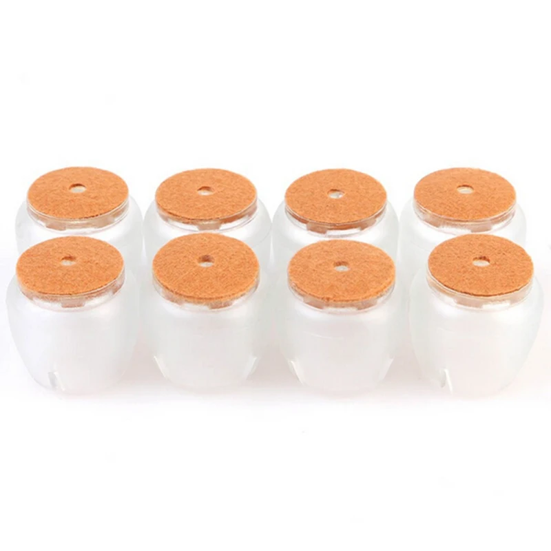 

8pcs NO.6 Chair Leg Caps Rubber Feet Protector Pads Furniture Table Covers Round Bottom 17-21mm
