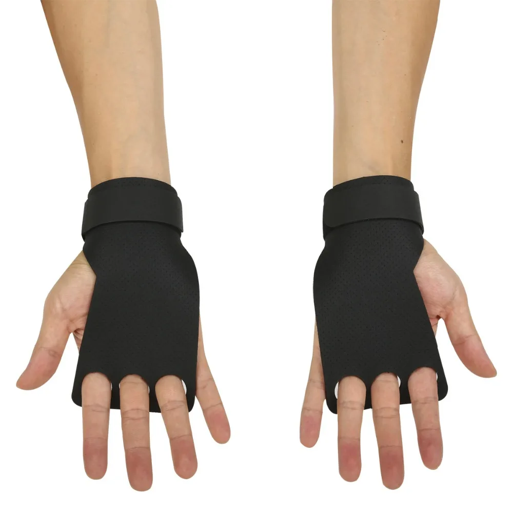 Fitness Weight Lifting Gloves Workout Crossfit Hand Grips Gloves for Pull Ups Kettlebells Dumbell B