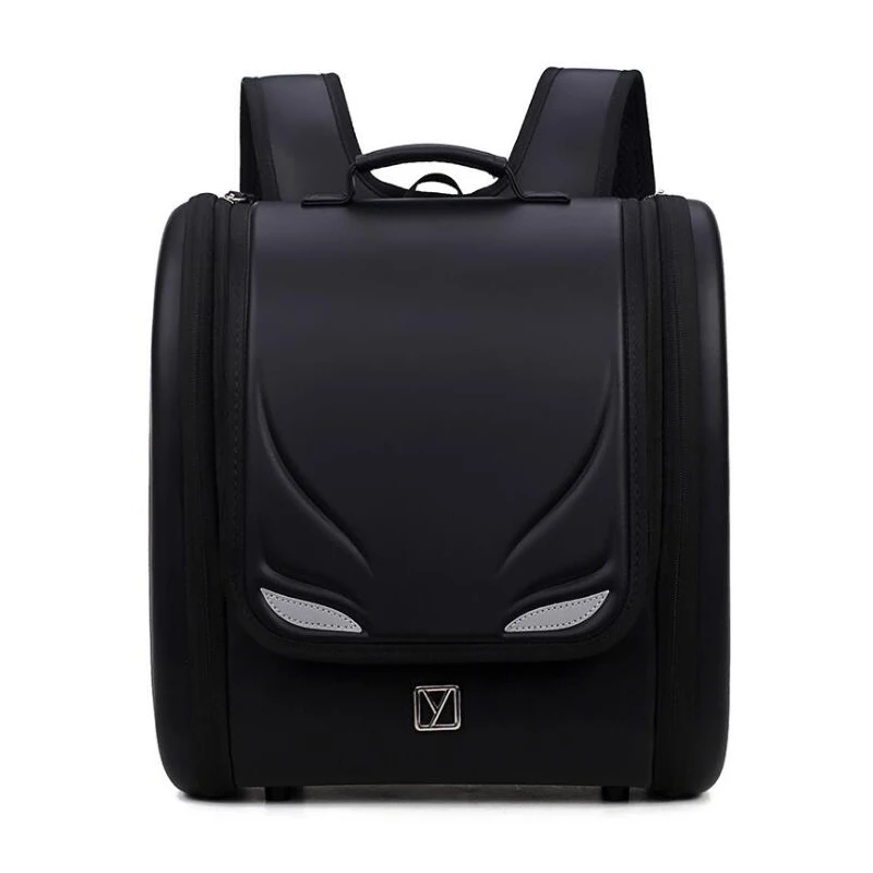 

Fashion Pretty Children Black Backpack for Boy Student School Bag Orthopedic Backpack Japanese Kid Backpacks Luminous Eyes