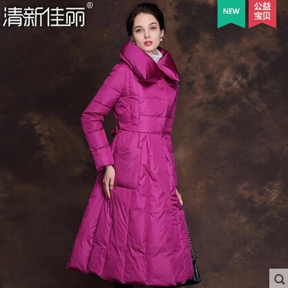 Cheap 2015 New Hot Winter Thicken Warm Woman down jacket Coat Parkas Outwewear Slim Brand Luxury High-end Long Plus Size 2XXL A word