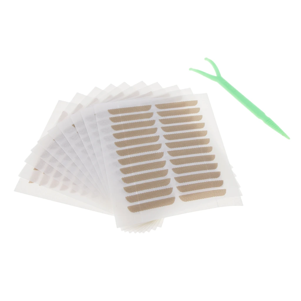 Lot 9 Types Narrow/Wide Super Invisible Lace Eyelid Stickers Adhesive Double Eyelid Tapes Eye Lift Strips