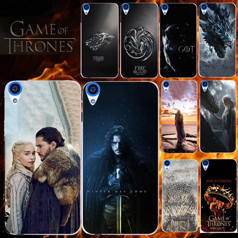 

Phone Case for HTC Desire 830 D830 5.5 inch Silicone Soft TPU Back Cover for HTC D830 for Game Of Thrones Seasons 8 Dragon