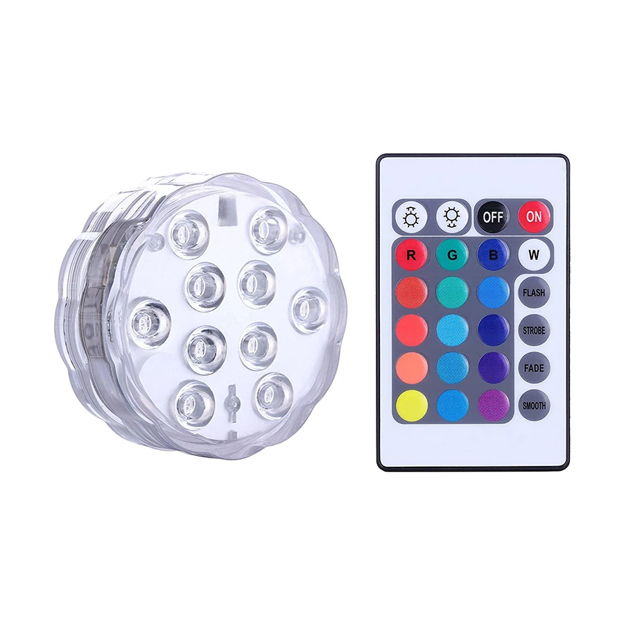10-LED-Multicolor-Submersible-Waterproof-LED-Light-Lamp-Bulb-with-IR-Remote-Controller-for-Aquarium-Vase