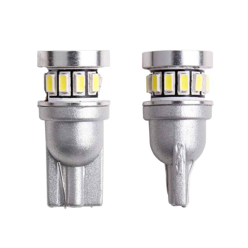 2pcs w5w led T10 LED Bulbs Canbus 18SMD 3014 For Car Parking Position Lights Interior Map Dome Lights 12V White Amber Blue Red (7)