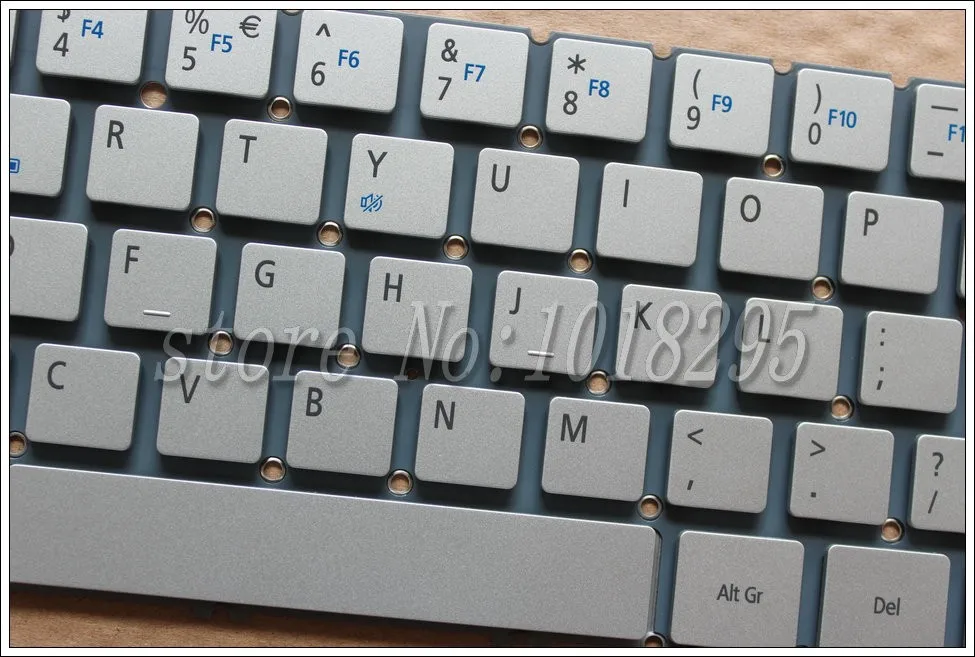 US клавиатура для acer Aspire P3-131 P3-171 P3-171-6408 P3-171-6820 MP-12Q33U46200 английское серебро Клавиатура ноутбука без рамки