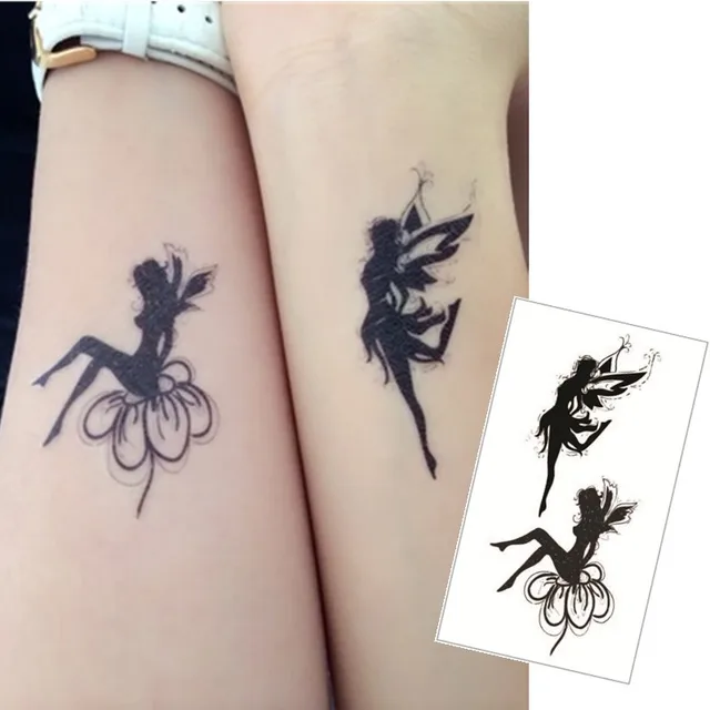 Double Angel Tattoo Sticker Waterproof Refers To The Temporary Body Tattoo Sticker Art Double Angel Tattoo Sticker Waterproof Refers To The Temporary Body Tattoo Sticker Art