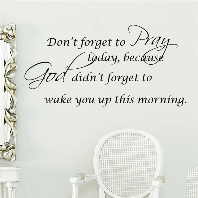 pray bible quote chirstian home god bless wall decals sticker