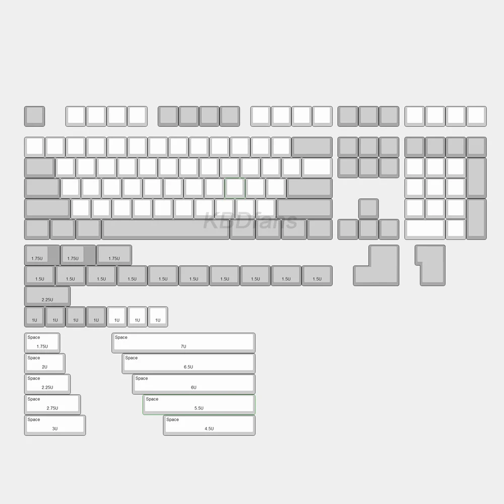 Пустые XDA брелки PBT ANSI раскладка 61/87/108 клавиш/полный набор 142 клавиш с ISO для Cherry mx