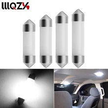 1 pcs Festoon c5w Dome 41 39 36 31mm mm mm mm 212-Leitura 2 6418 Branco Frio lâmpadas de iluminação da Chapa de licença levou Luz Lâmpada Tampa Leitosa 12 v