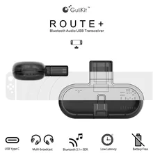 Gulikit Route+ PRO беспроводной CSR Bluetooth 2,1+ EDR type-C USB адаптер аудио передатчик приемопередатчик для nintendo Switch