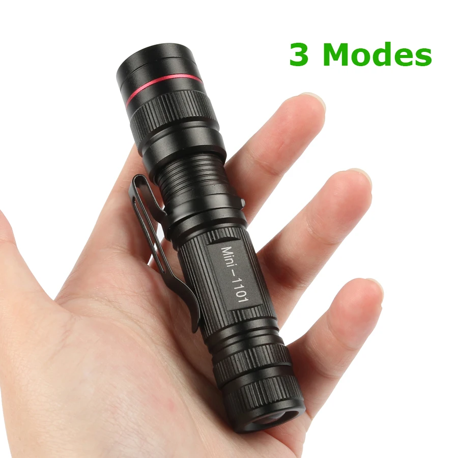 5 шт. Водонепроницаемый мощный светодиодный фонарик CREE Q5 Мини Flash Light для