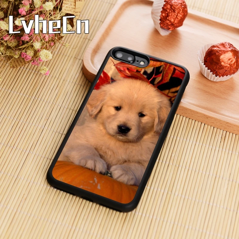 LvheCn Golden Retriever Dog Pet Phone Case Cover For iPhone 5 6 6s 7 8 plus 11 pro X XR XS max Samsung S7 edge S8 S9 S10 |