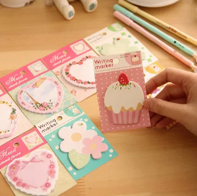

Cute Cartoon Notes Index Flag Sticky Notes Paper Stickers Memo Pad Bookmark Marker TRD
