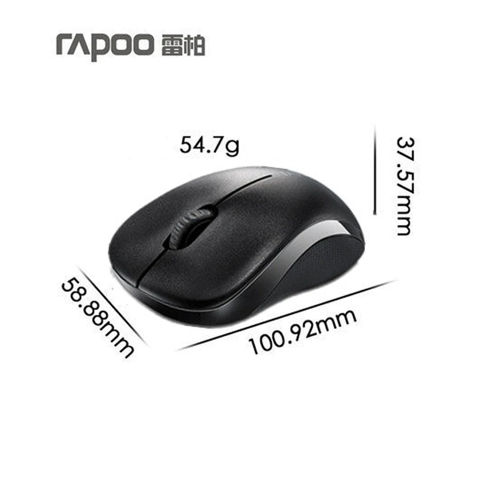 Rapoo 1620 2,4G Оптическая Беспроводная игровая мышь эргономичная мышь с энергосберегающей для Macbook PC настольных компьютеров Windows компьютера