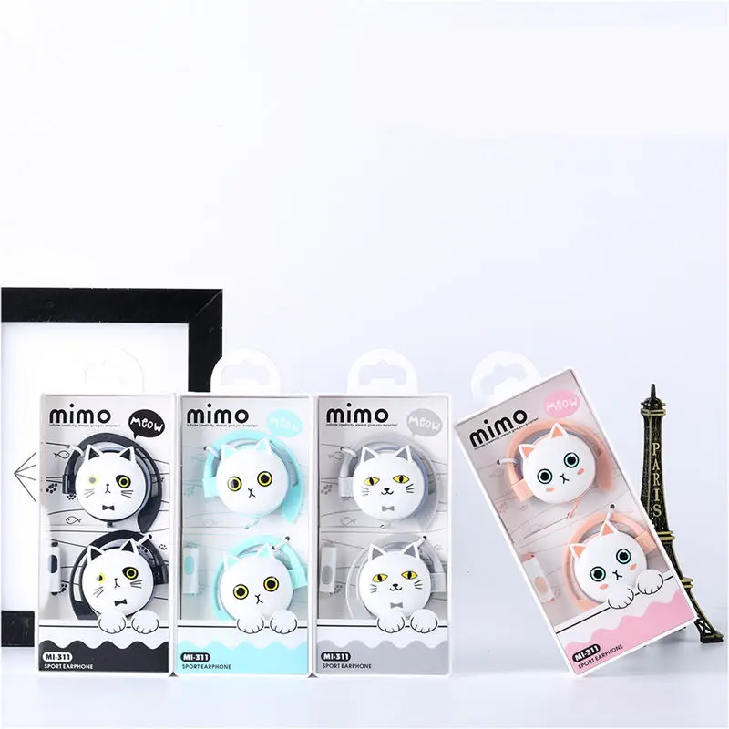 CHICLITS Новый 2018 милые наушники прекрасный кот с микрофоном беруши для маленьких
