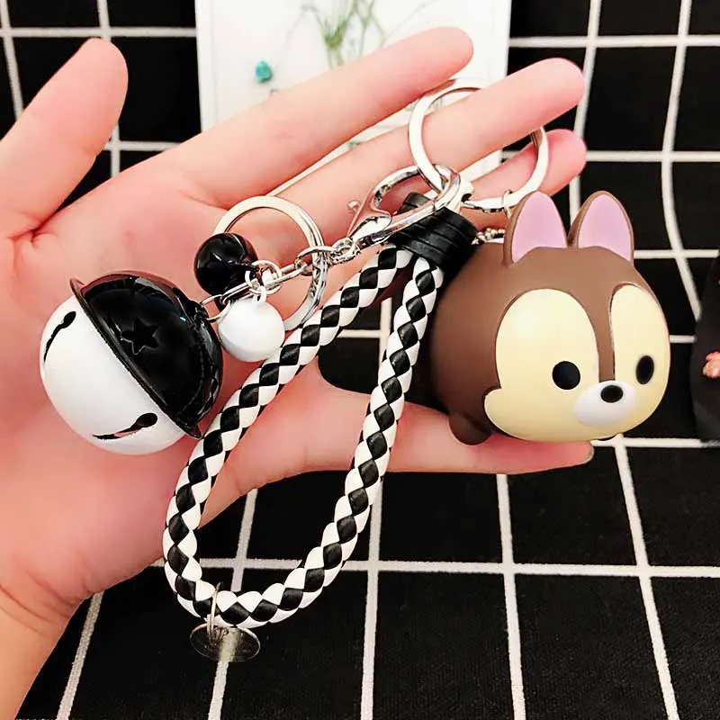 

2019 Lovely Cartoon Batman Squirrel Key ring Keychain Backpack Accessories Key chains Key Holder Kids Gift