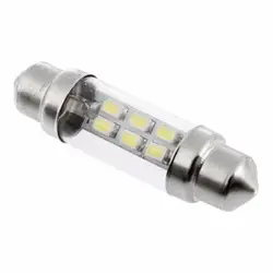 H8 38 мм 6 SMD светодио дный свет Авто салона гирлянда лампа DC 12 В 6000 К высокой интенсивности светодио дный низкая Мощность потребление горячей