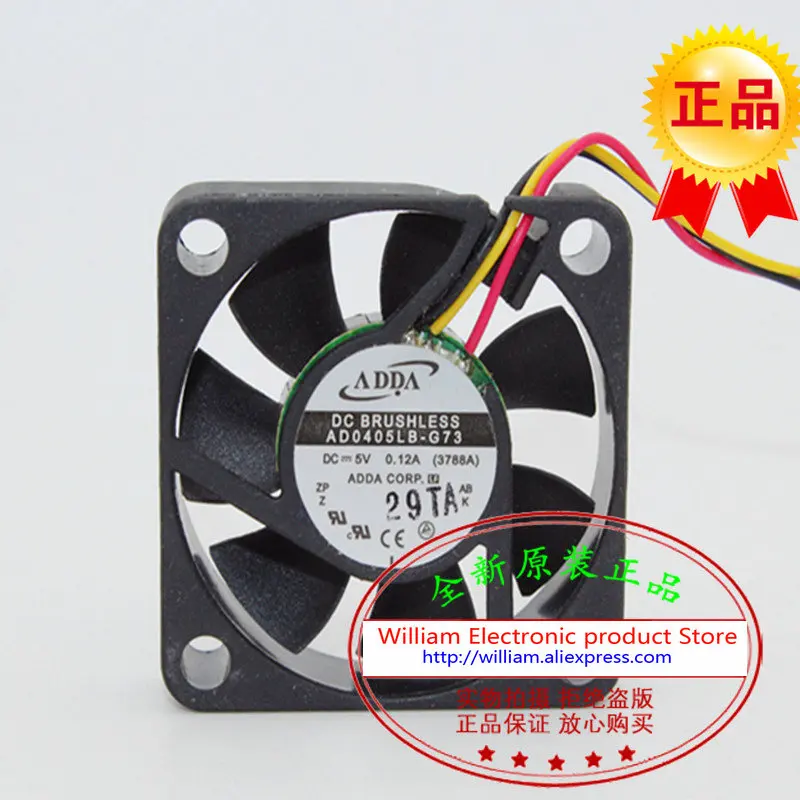 Новый оригинальный охлаждающий вентилятор ADDA AD0405LB-G73 DC5V 0.12A 40*40*10 мм 4 см |