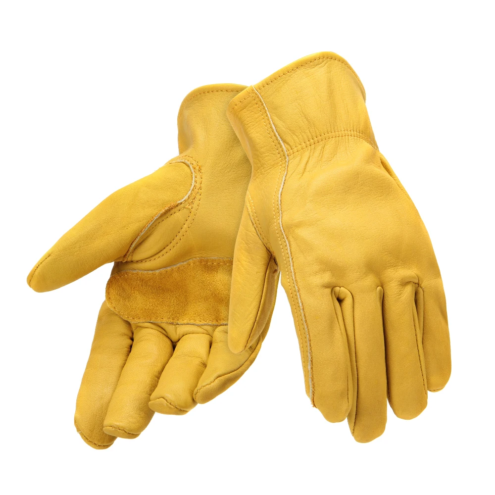 

New Genuine Sheepskin Leather Motorcycle Gloves Men Motorbike Full Finger Gloves Retro Motocross Moto Gloves Guantes Moto