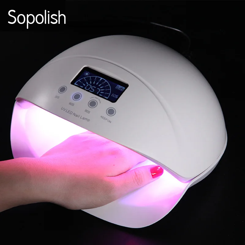 

SOPOLISH 50W Drying For Nails Art Tool MJD007 UV LED Curing Light Fast Nail Gel Polish Varnish For Manicure Machine Nail Dryer