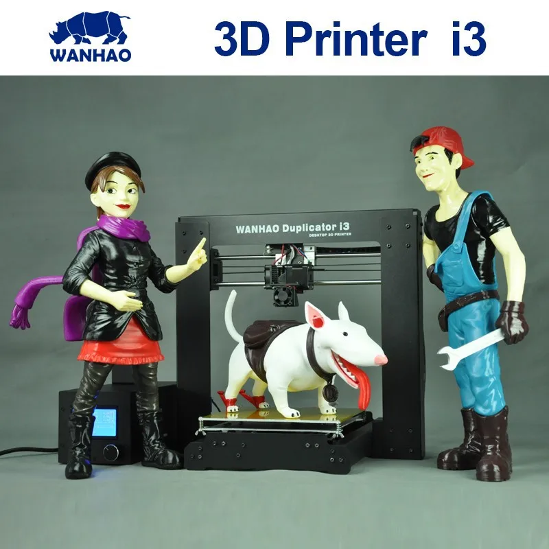 Most Popular and Affordable Prusa Wanhao I3 Printer 3D Printer DIY 3D Kit China with Filament