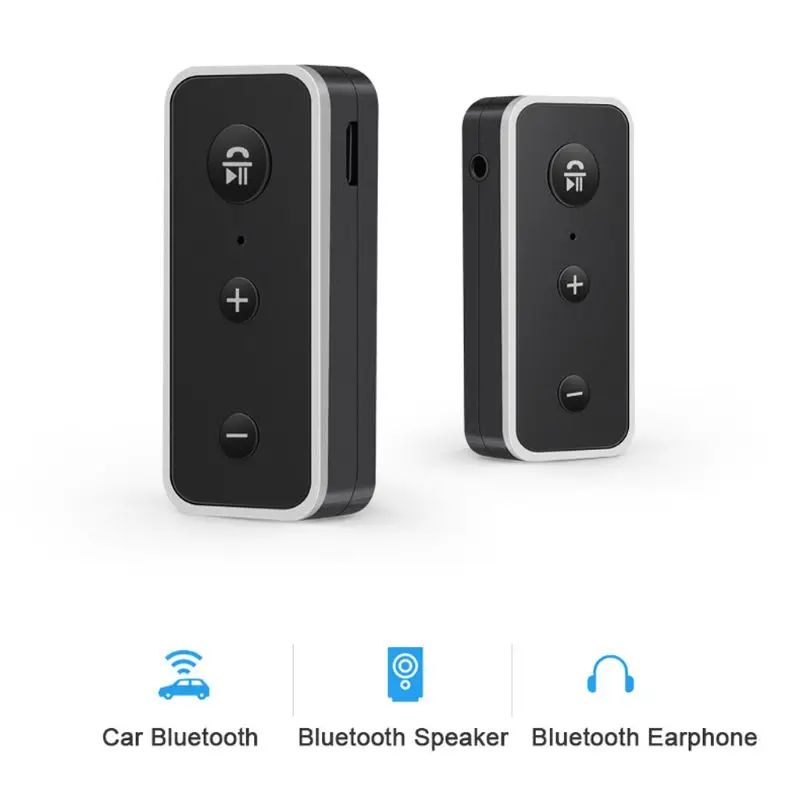Перезаряжаемый bluetooth-приемник Hands-free 5,0 беспроводной Bluetooth аудио приемник 3,5 мм Автомобильный Aux Bluetooth адаптер для динамика он