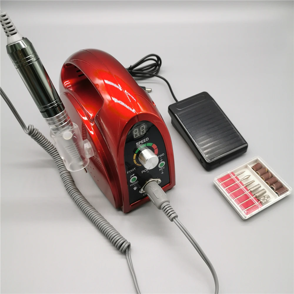 

Strong 35w Electric Nail Drill 35000rpm Manicure Machine Pedicure Tools Accessoires Drill Bits File Nail Art Equipment With LCD