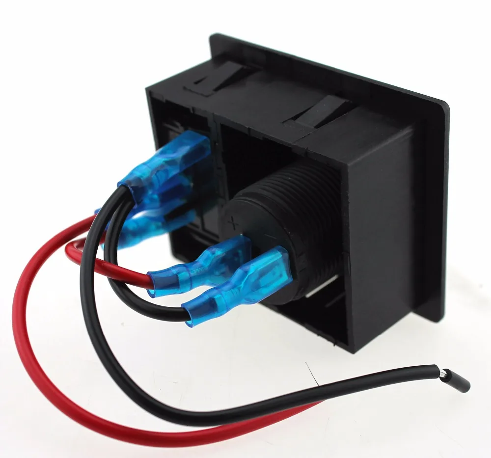 IZTOSS DC 12 В/24 В светодиодный цифровой 2.1A USB зарядное устройство гнездо с кулисный