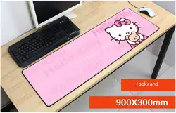 Hello kitty коврик для мыши 900x300 мм площадку для мышь Notbook компьютер массового коврик игровой padmouse locrkand геймер к клавиатура, мышь, коврик