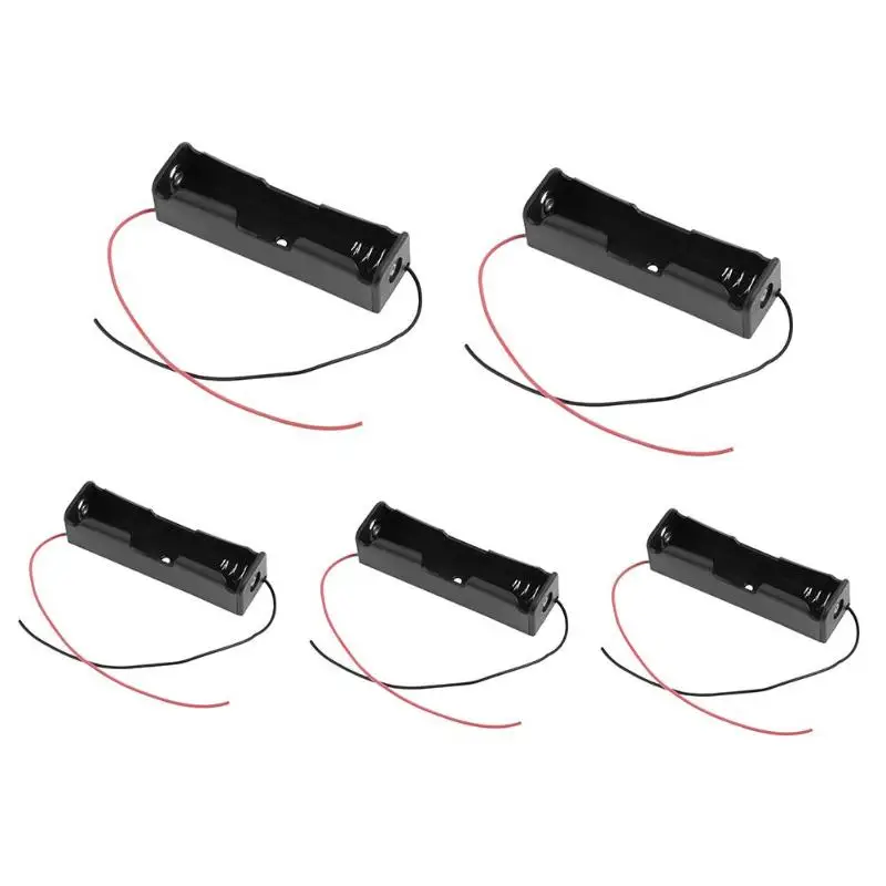 

5pcs Single Slot 18650 Battery Holder Power Bank Plastic Storage Box Case