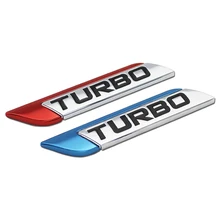 DSYCAR 3D Metal TURBO Turbocharged Car sticker Logo Emblem Badge Decals Car Styling DIY Decoration Accessories for Frod Bmw Ford