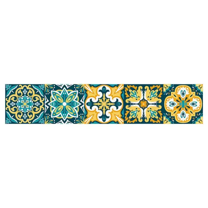Винтажный марокканский стиль плитки стикер s ПВХ водонепроницаемый самоклеющийся стикер стены s мебель ванная комната DIY Съемная плитка наклейка