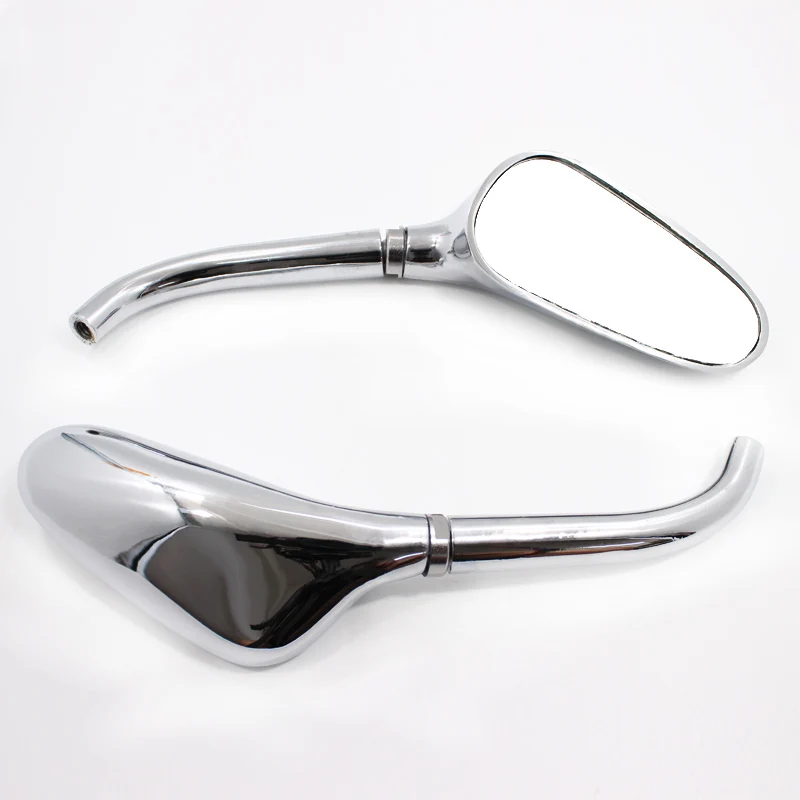 Arcade 2x Universal Custom Chrome Motorcycle Side Mirrors Golf Club Mirrors For Harley Davidsons Suzuki Honda Kawasaki Cruisers