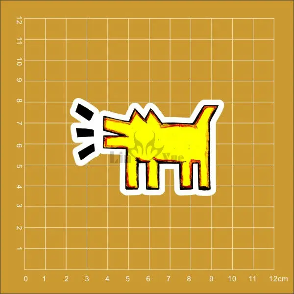 

Pop Art Keith Haring Notebook refrigerator skateboard trolley case backpack Tables book PVC waterproof Car sticker