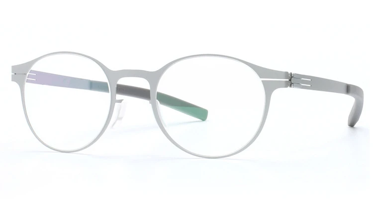 Высокое качество IC уникальный дизайн Брендовые очки оправа для мужчин и женщин ультра-светильник ультра-тонкие оправы для очков очки по рецепту - Цвет оправы: Серебристый