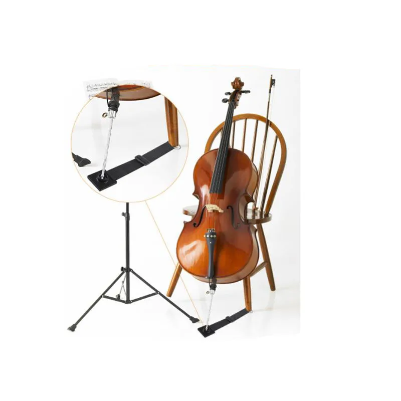 

Wholesale Non Slip Stable Cello Mat Chelo Electric Adjustable Length Strap Plastic Black Cleat Slip Pad Violoncello Accessories