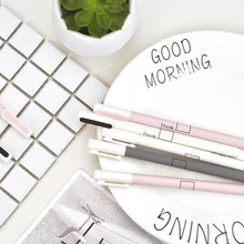 2 шт./компл. Милая гелевая черные чернила для ручек ручка свежий думаю Kawaii Шариковая школьные Canetas Boligrafos подарочные канцелярские принадлежности канцелярские товары 0,5 мм