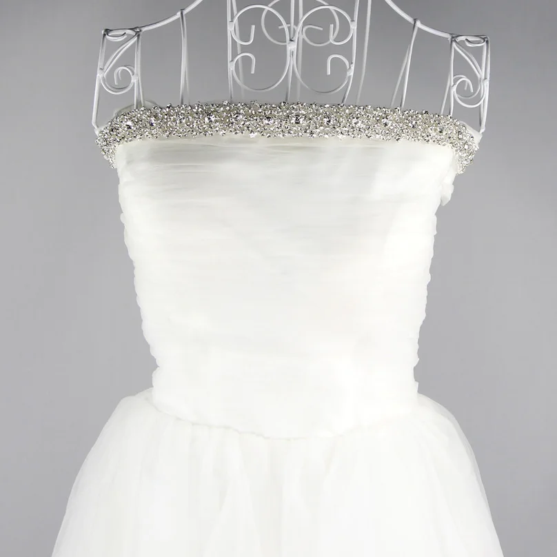 1 ярд горный хрусталь аппликация прозрачная Блестящая лента Свадебная со стразами горячей фиксации швейная отделка для одежды R2871