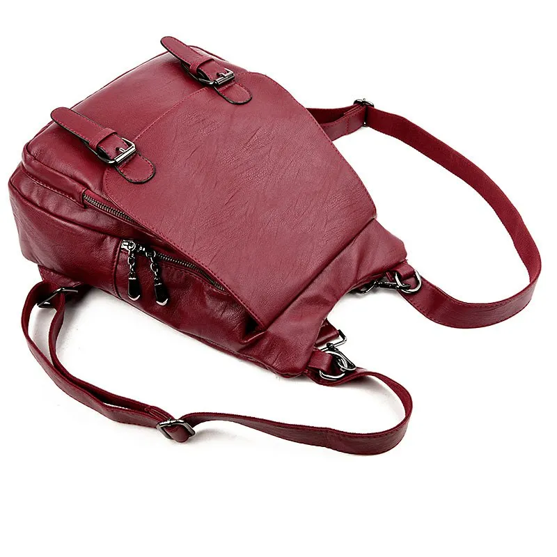 Las mujeres Bolsos De Mujer de cuero de viaje bolsa de hombro Mochila de alta calidad de las mujeres de la Universidad viento la escuela Mochila bolsa chica Mochila Las mujeres Bolsos De Mujer de cuero de viaje bolsa de hombro Mochila de alta calidad de las mujeres de la Universidad viento la escuela Mochila bolsa chica Mochila