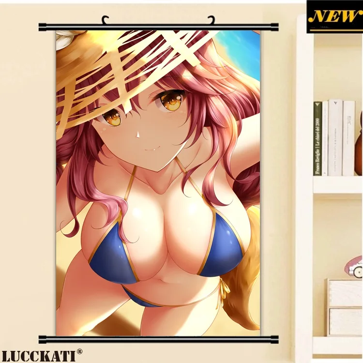 24yande.re 468162 bikini cleavage fate_grand_order swimsuits tail tamamo_no_mae wsman_