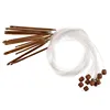 12 Size 3.0-10.0mm Tunisian Afghan Crochet Hook Set with Plastic Cable Carbonized Bamboo Knitting Needles Weaving Carpet Blanket ► Photo 1/6
