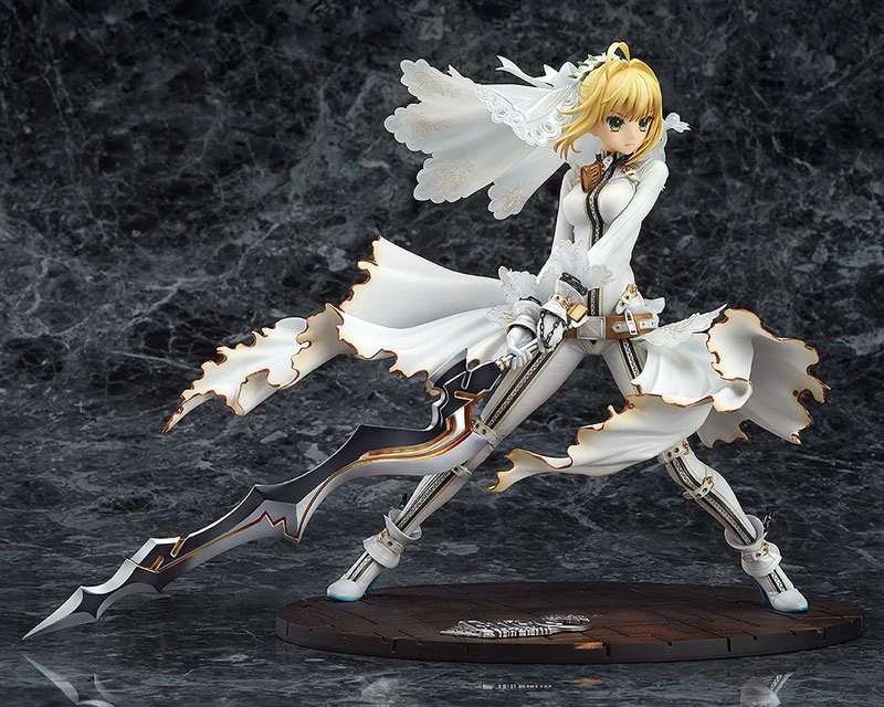 Fate/Extella CCC Нерон Клавдий Saber невесты свадебное платье Ver. 1/8 Масштаб Окрашенные ПВХ Фигурки Коллекция Модель игрушки куклы